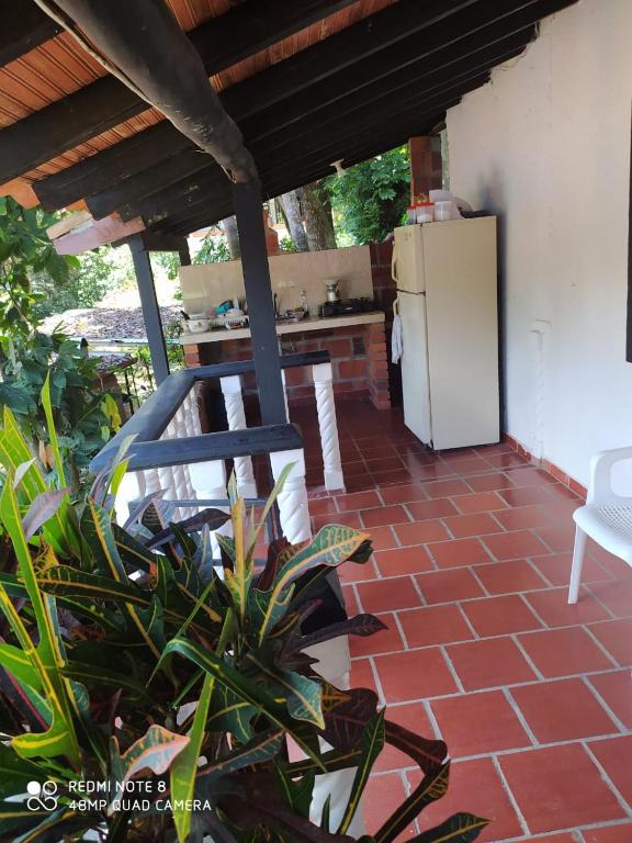 Kuchyň nebo kuchyňský kout v ubytování Cabañas Balconcitos