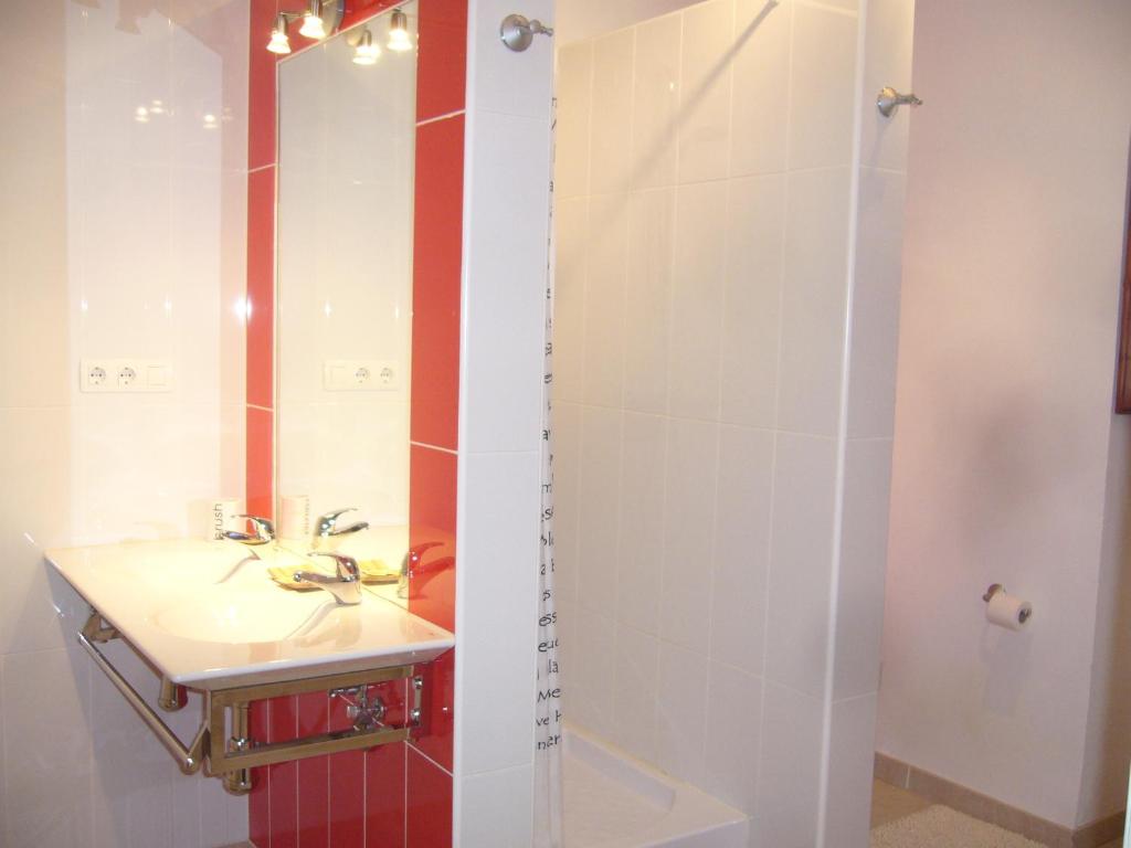 Koupelna v ubytování B&B Lasnavillasmm