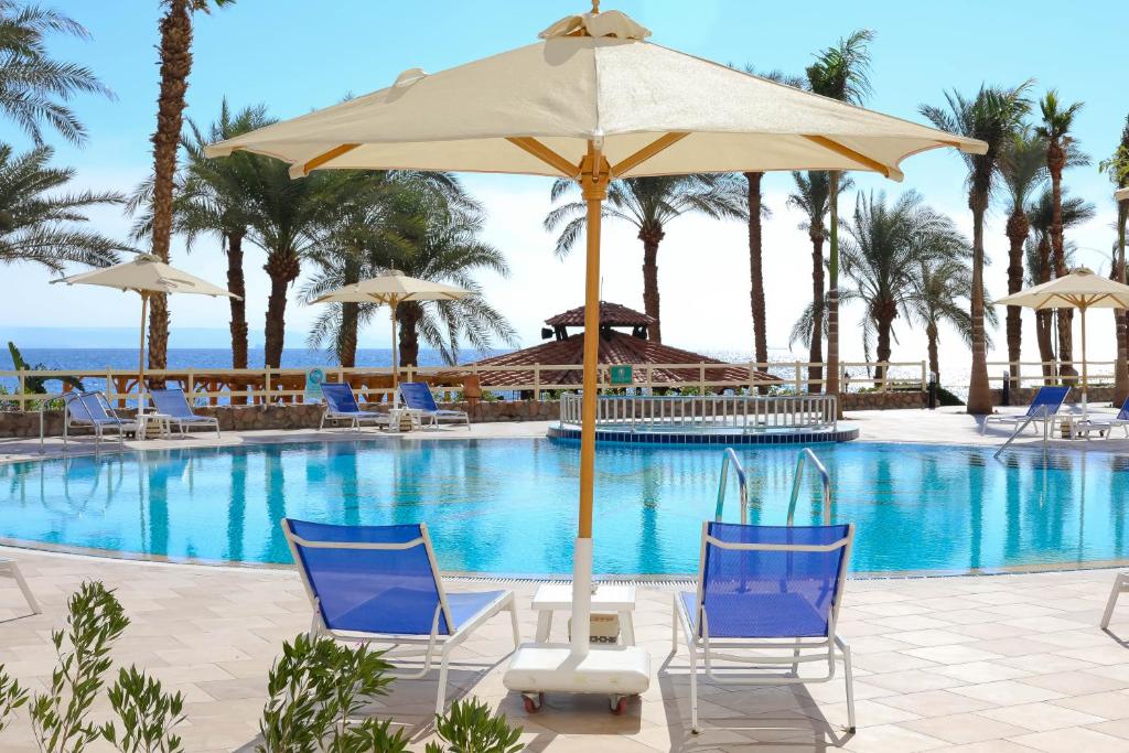 Bazén v ubytování Steigenberger Hotel & Nelson Village, Taba nebo v jeho okolí