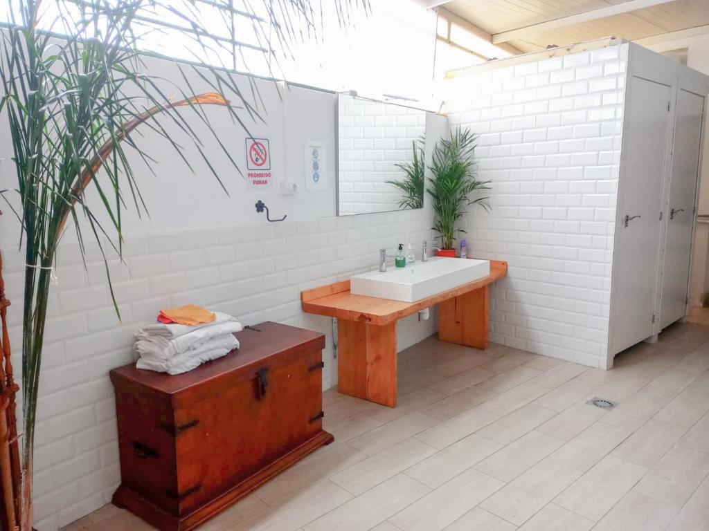 Koupelna v ubytování Aguere Nest Hostel
