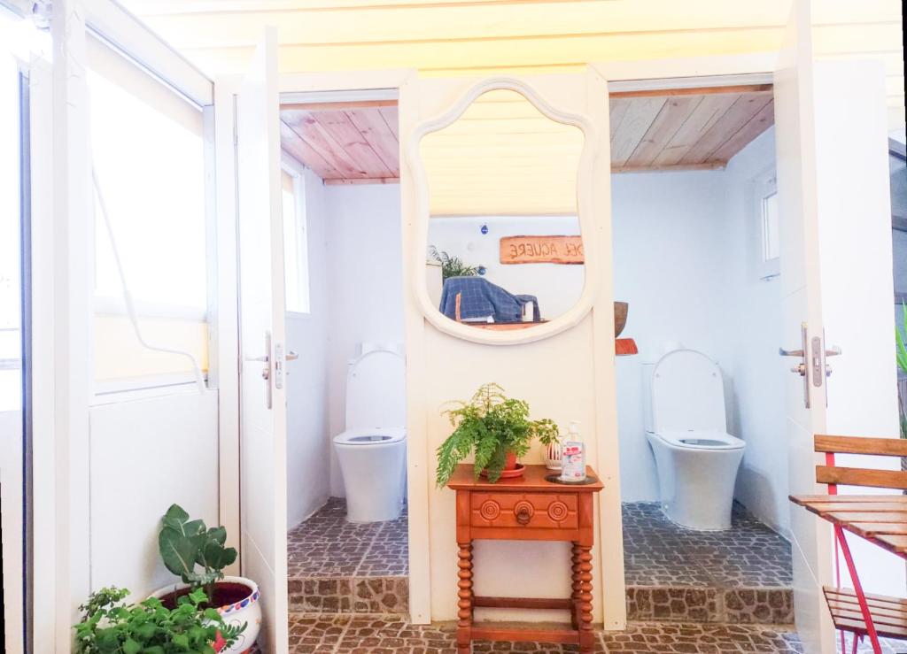 Koupelna v ubytování Aguere Nest Hostel