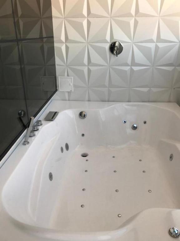 Koupelna v ubytování Hotel City Bog Corferias