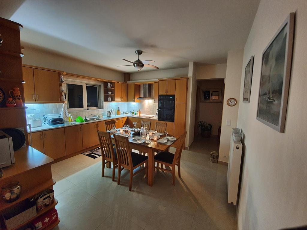A kitchen or kitchenette at Argo Villa Kalives