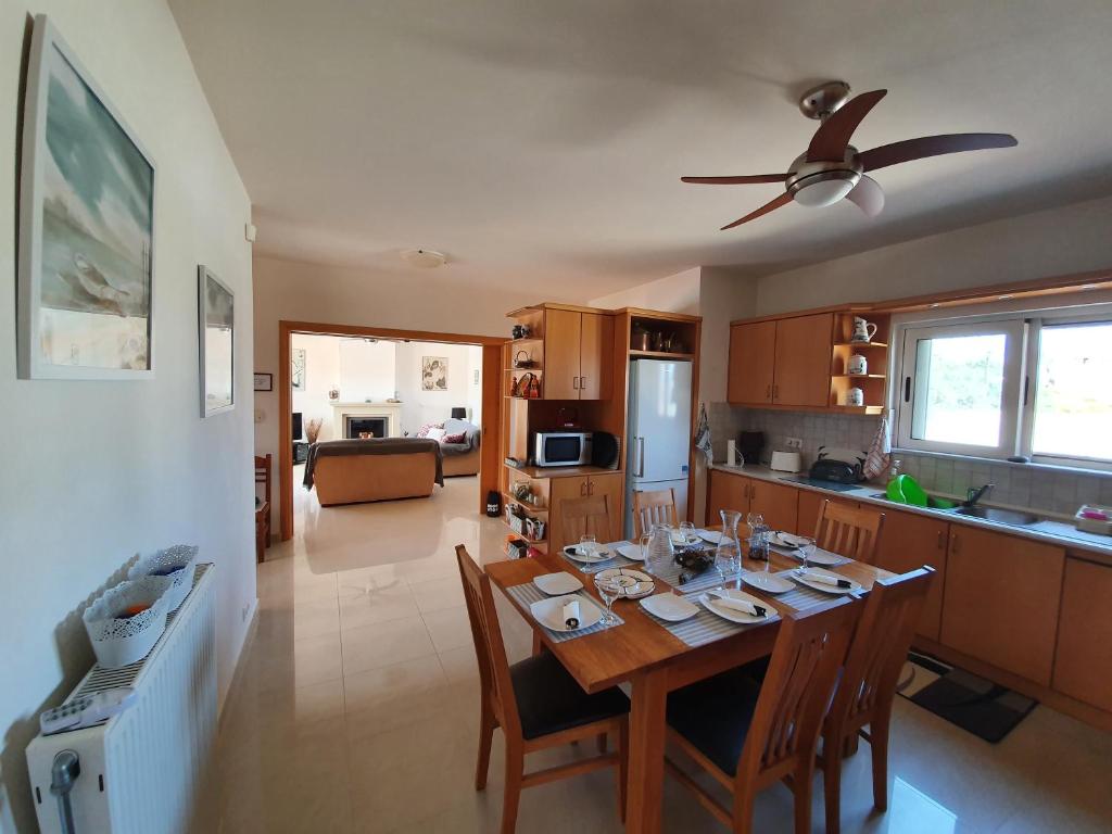 A kitchen or kitchenette at Argo Villa Kalives