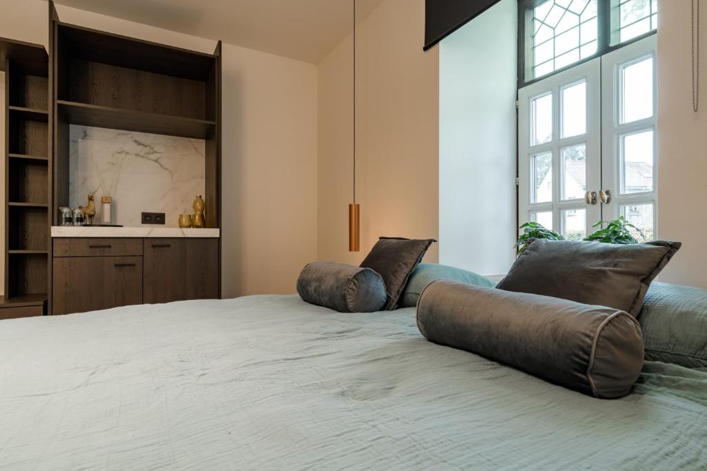 Postel nebo postele na pokoji v ubytování B&B Weselo