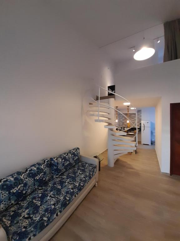 Кът за сядане в Praias Bellas Aconchegante Duplex