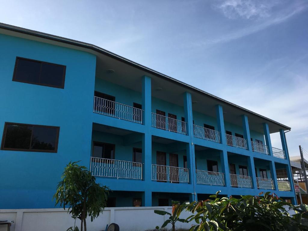 Budova, kde se aparthotel nachází