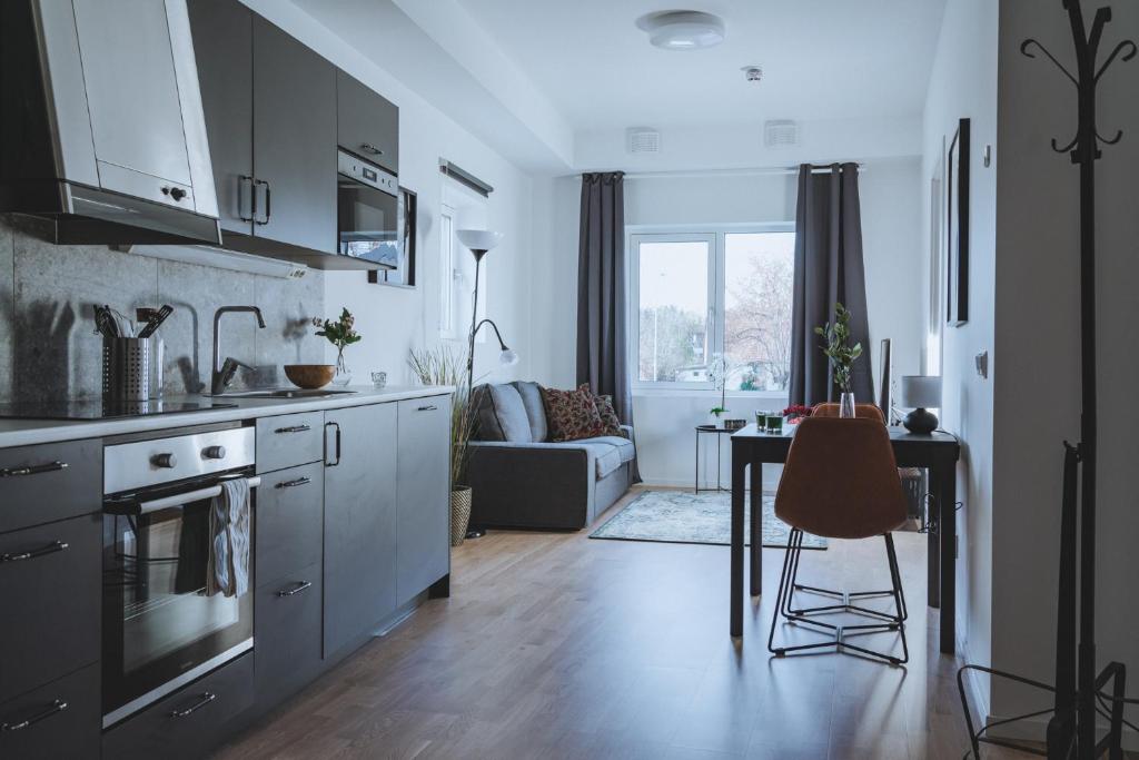 Kuchyň nebo kuchyňský kout v ubytování Magnolia House Norrviken