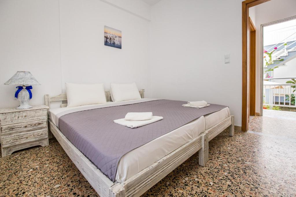 Postel nebo postele na pokoji v ubytování Haus Irene