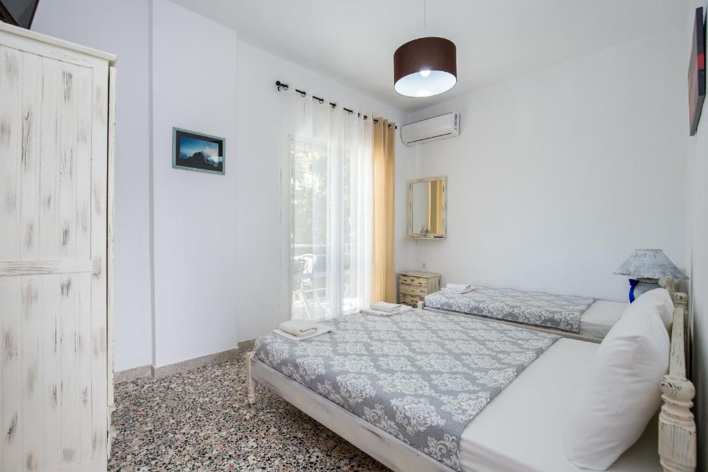 Postel nebo postele na pokoji v ubytování Haus Irene