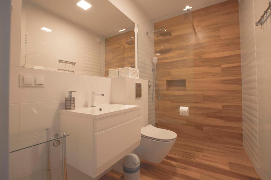 Koupelna v ubytování Littleheaven Studia & Apartmenty