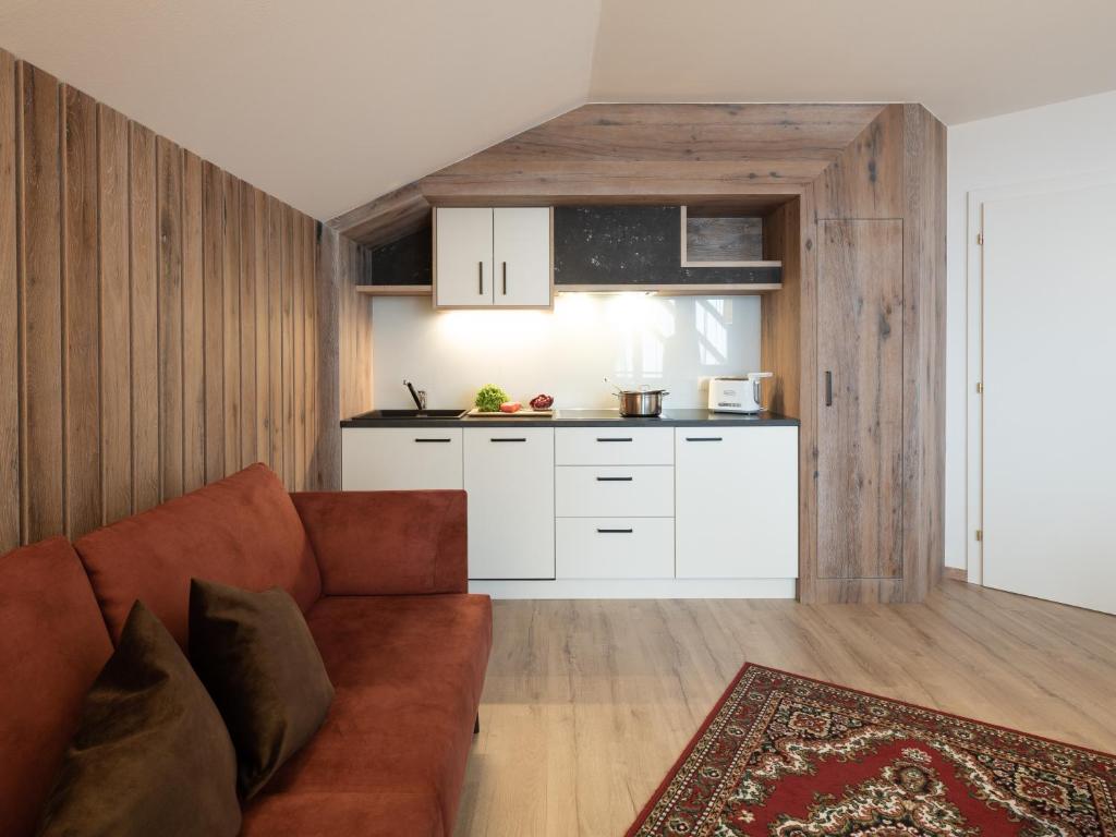 Kuchyň nebo kuchyňský kout v ubytování Residence Iris