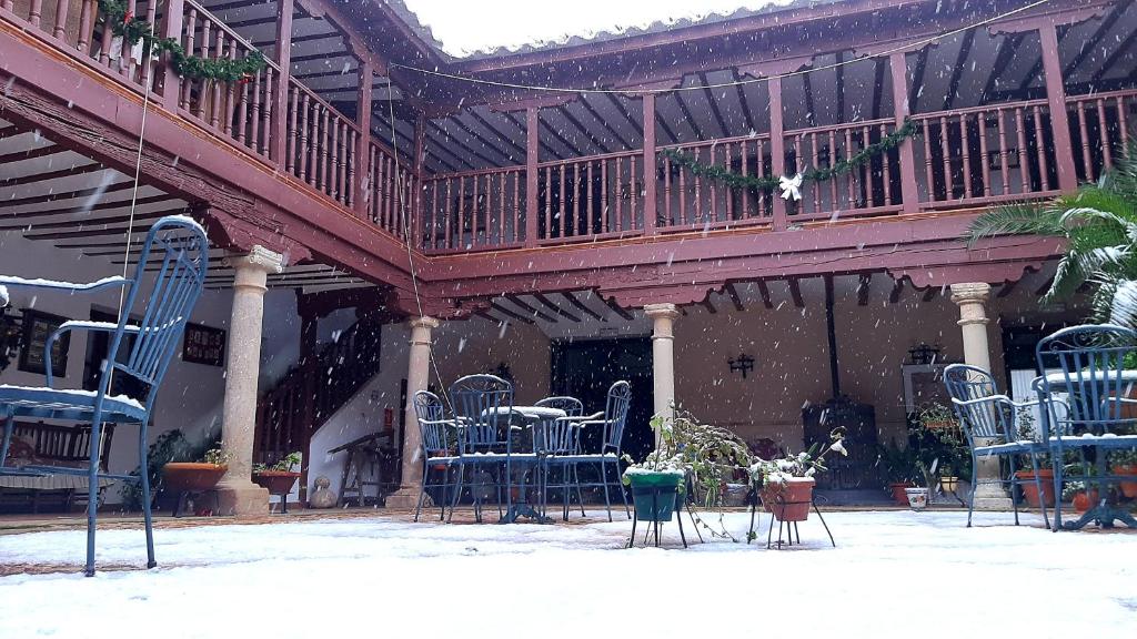 Balkón nebo terasa v ubytování Hotel Rural Posada Los Caballeros