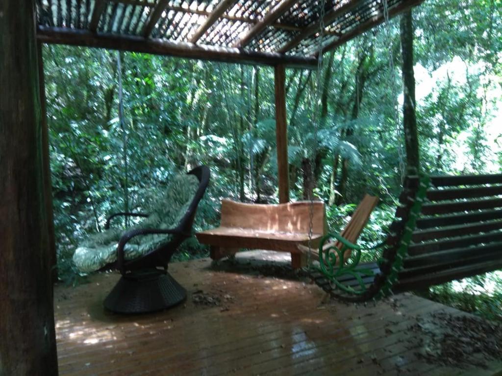  Casa colonial azul Santuário Bellatrix