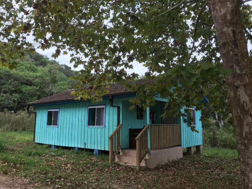 Casa colonial azul Santuário Bellatrix
