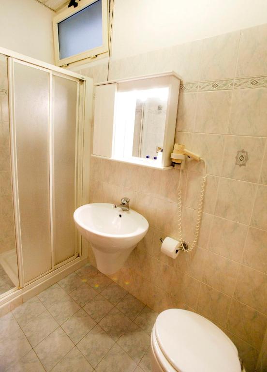 Koupelna v ubytování Hotel Adriatic