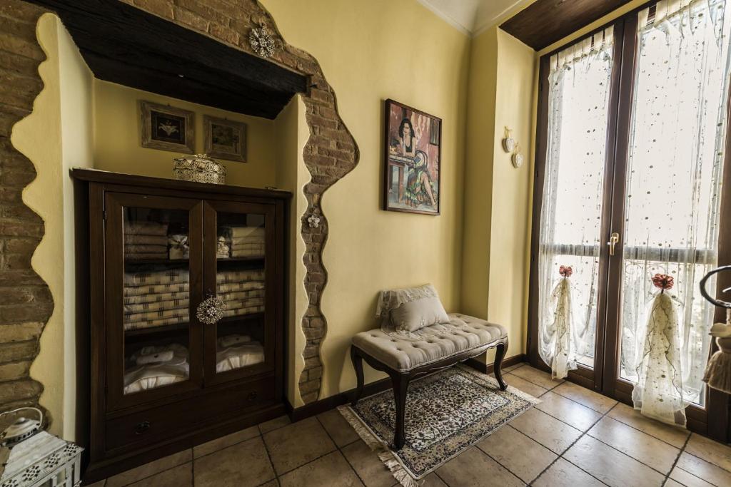 Posezení v ubytování B&B Alexander