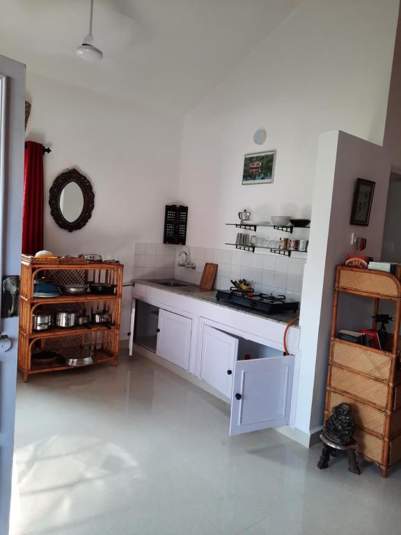 Kuchyň nebo kuchyňský kout v ubytování Villa Mogra