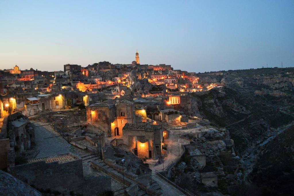 Nespecifikovaný výhled na destinaci Matera nebo výhled na město při pohledu z bed and breakfast