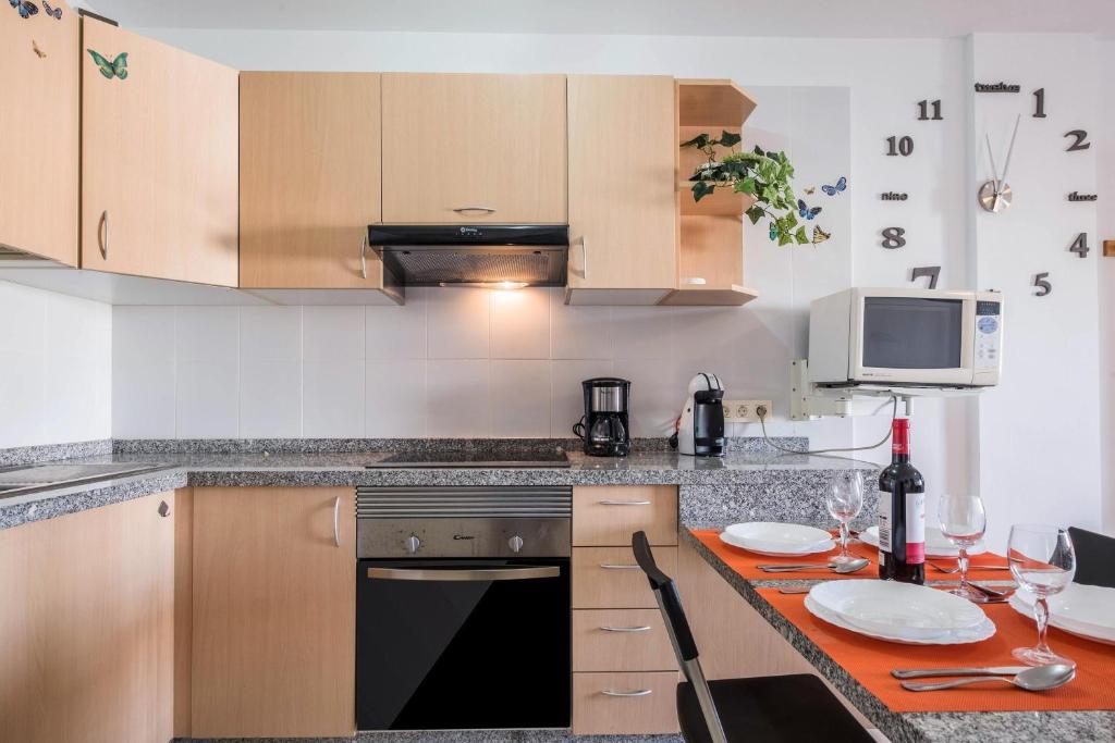 Kuchnia lub aneks kuchenny w obiekcie Apartamento en el Médano