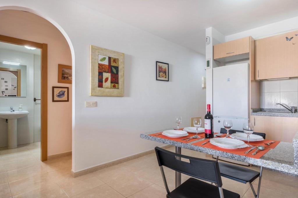 Kuchnia lub aneks kuchenny w obiekcie Apartamento en el Médano