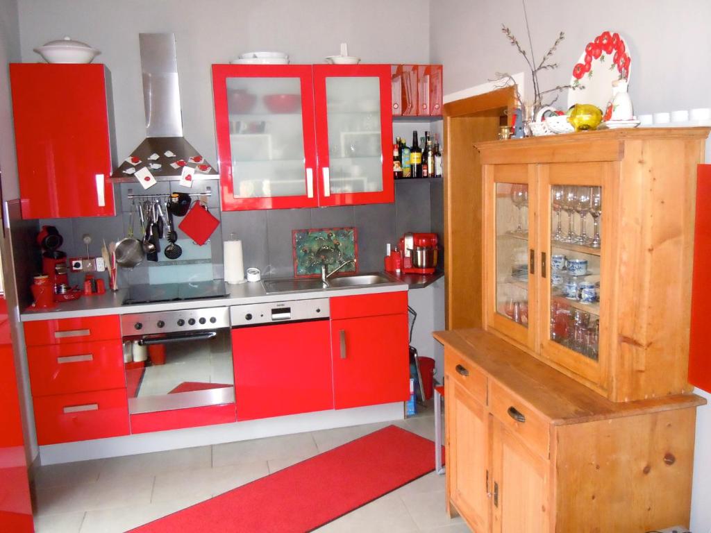 Kuchyňa alebo kuchynka v ubytovaní Seegarten Appartements