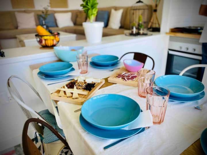 A kitchen or kitchenette at Mimövida del Mar - Faro de Sardina - Adults only