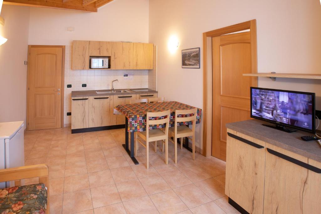 Kuchyň nebo kuchyňský kout v ubytování Residence Meridiana
