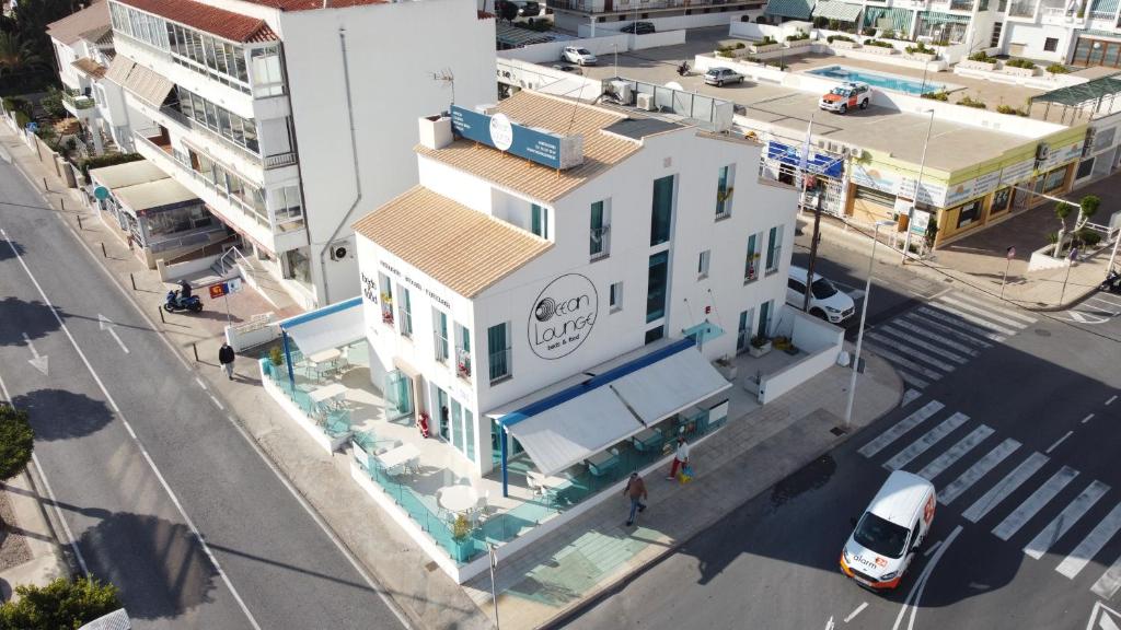an overhead view of a building on a city street at Ocean Lounge in Altea