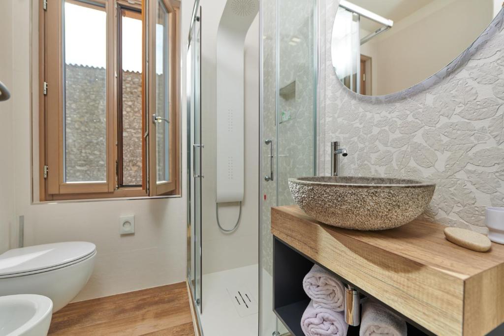 Koupelna v ubytování Hotel Al Rio Se