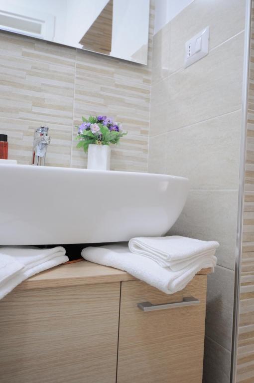 Koupelna v ubytování B&B Corte Regina Esther