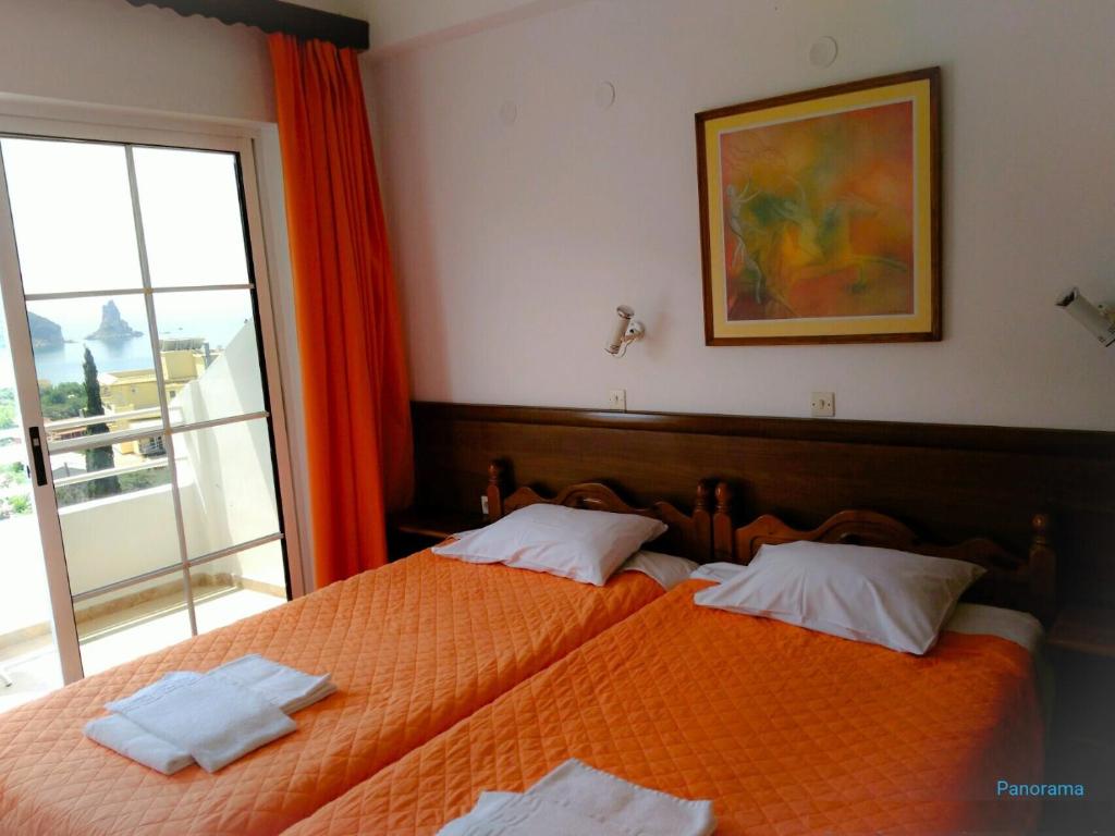 Postel nebo postele na pokoji v ubytování Panorama apartments
