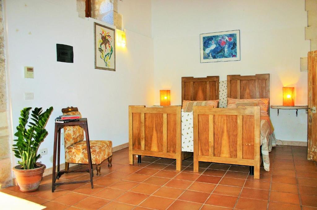 Postel nebo postele na pokoji v ubytování Vinciucci
