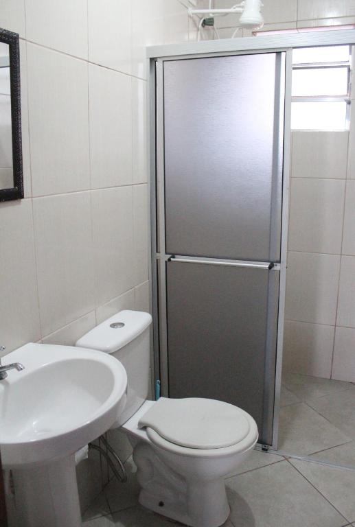 Koupelna v ubytování Pousada Gaucha Caiobá