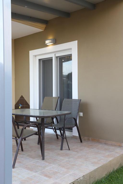Patio nebo venkovní prostory v ubytování Deluxe Apartments Andreas