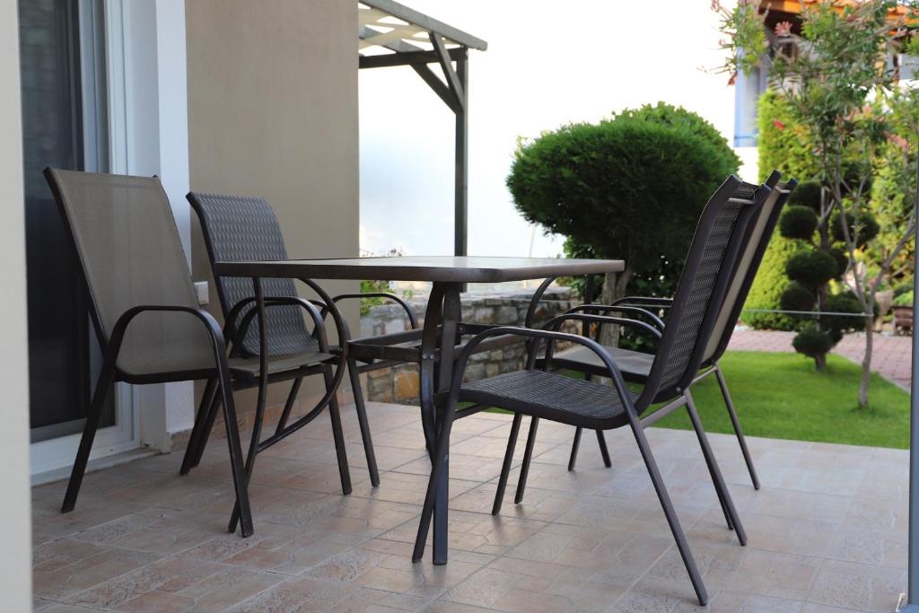 Patio nebo venkovní prostory v ubytování Deluxe Apartments Andreas