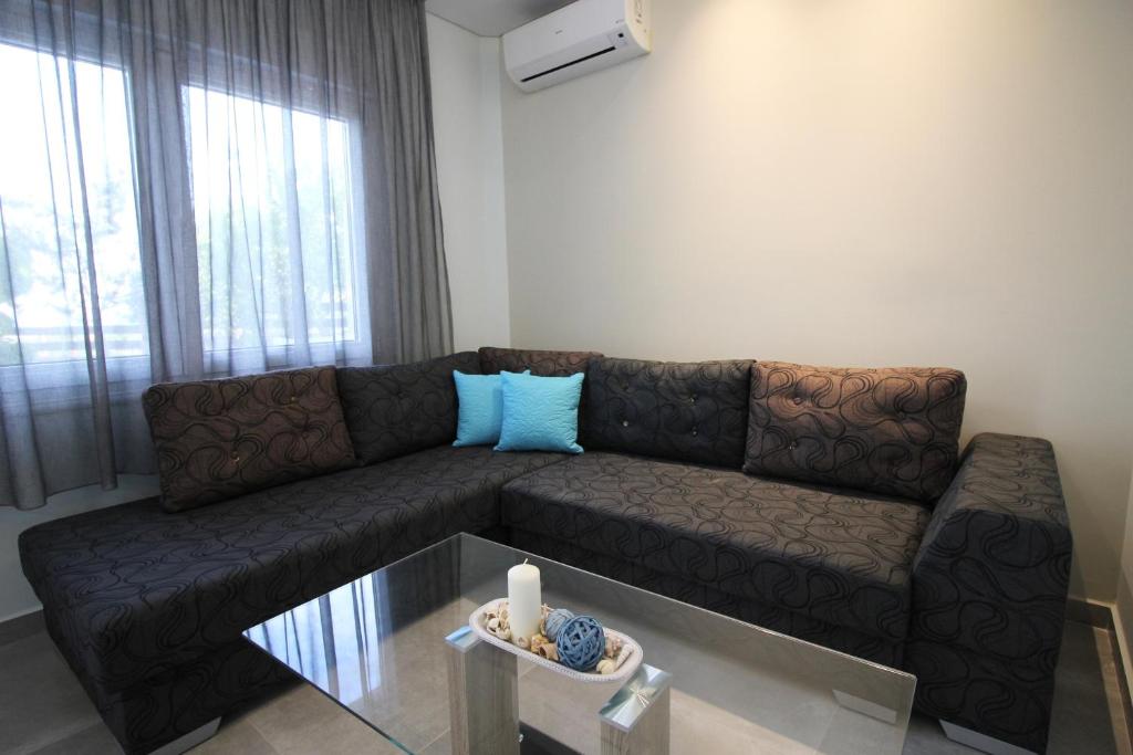 Posezení v ubytování Deluxe Apartments Andreas