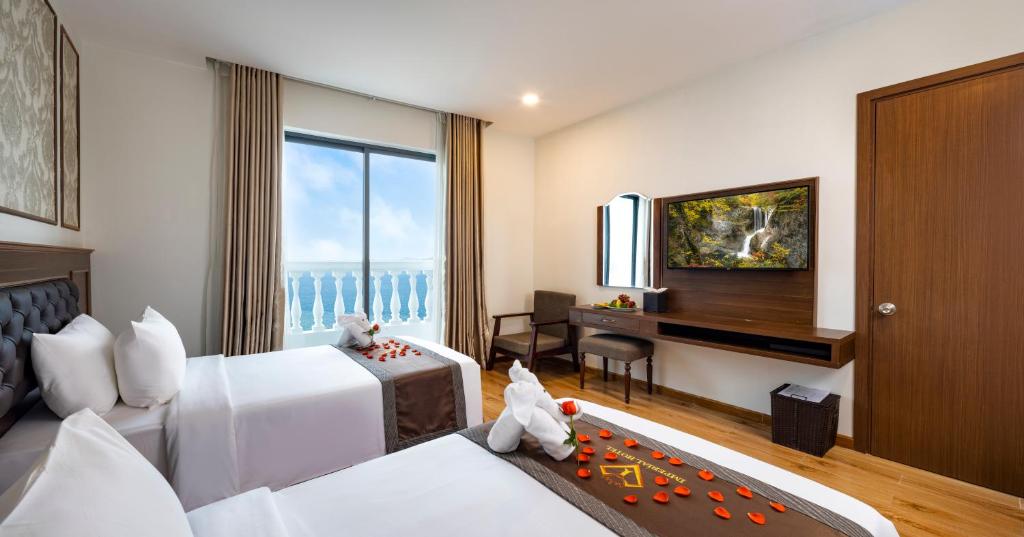 Phòng 2 Giường Đơn Nhìn Ra Biển