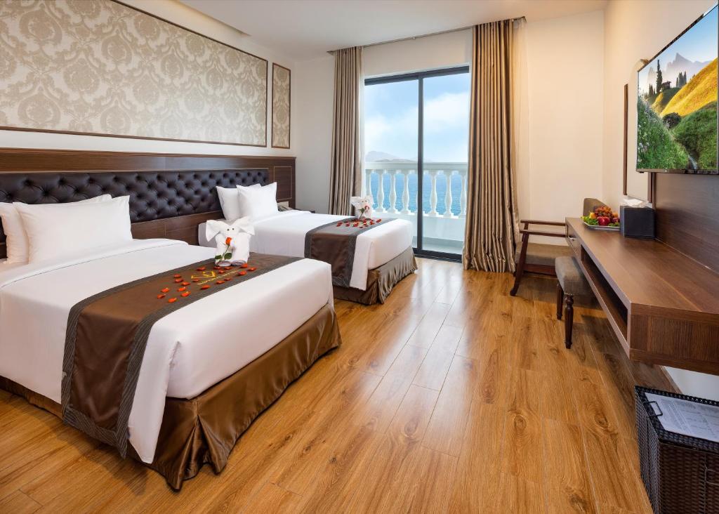 Phòng 2 Giường Đơn Nhìn Ra Biển