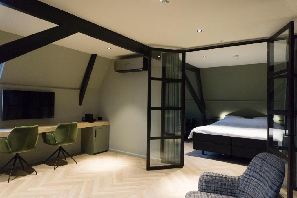 Postel nebo postele na pokoji v ubytování Hotel Central