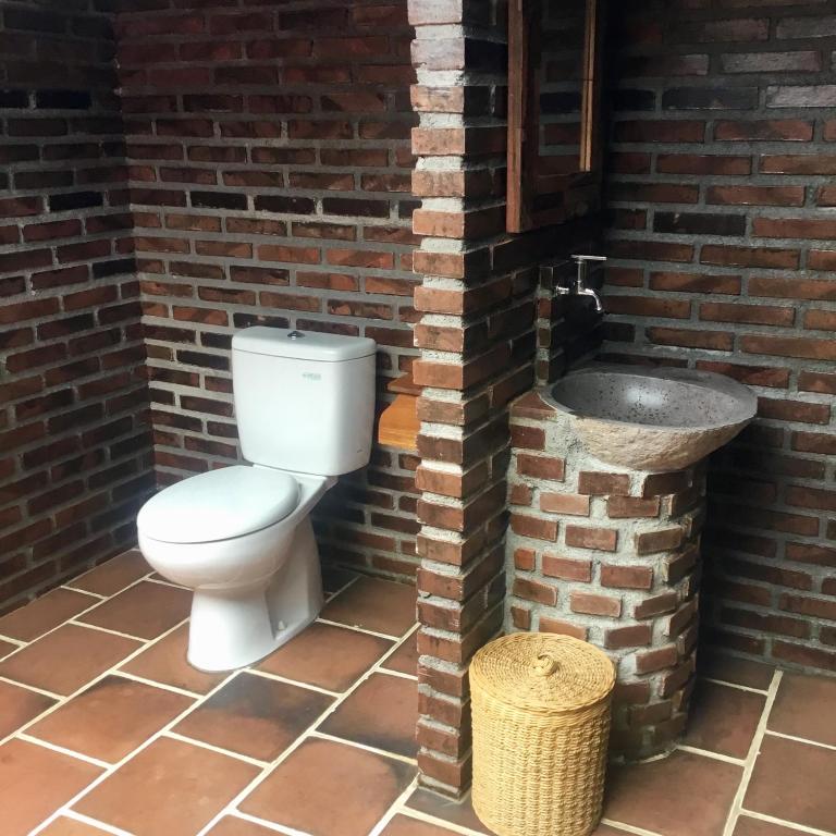 Koupelna v ubytování Alas Arum Ecolodge