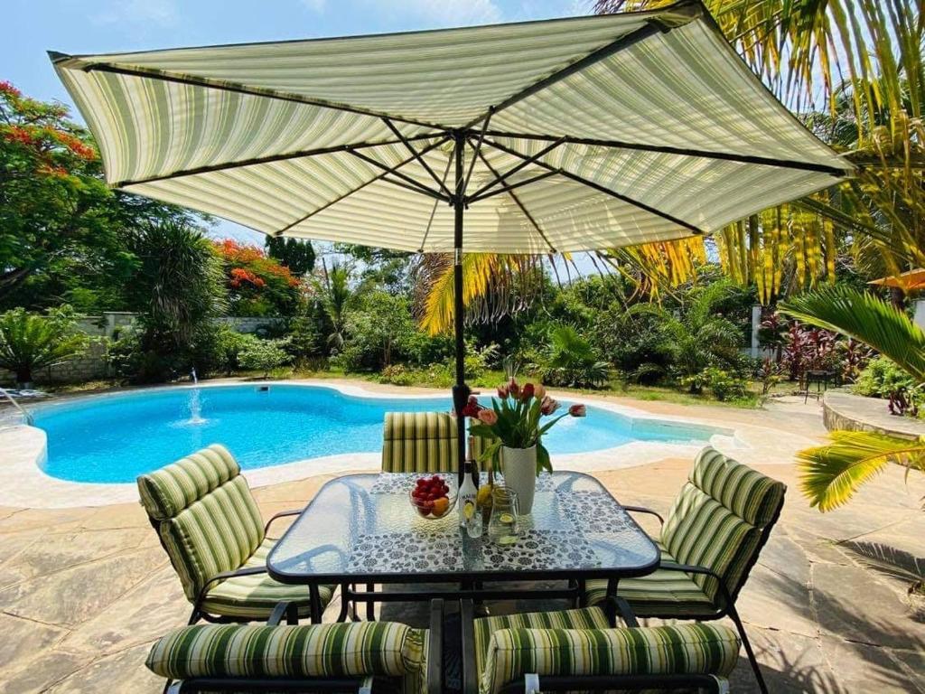 Bazén v ubytování Tradewinds Lodge nebo v jeho okolí