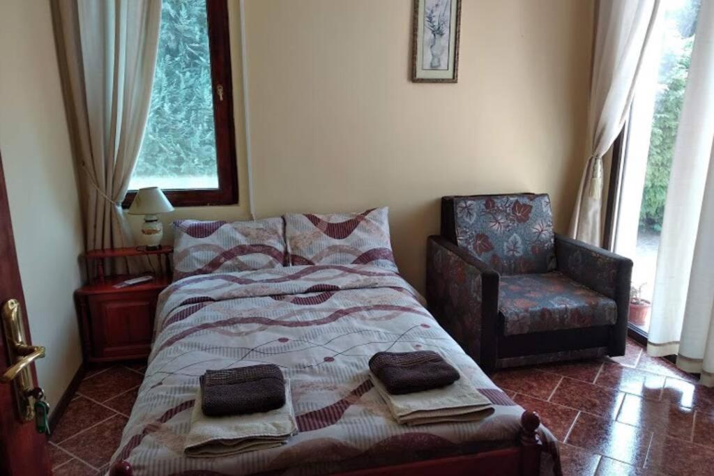 Postel nebo postele na pokoji v ubytování Guesthouse Oasis-Shabla