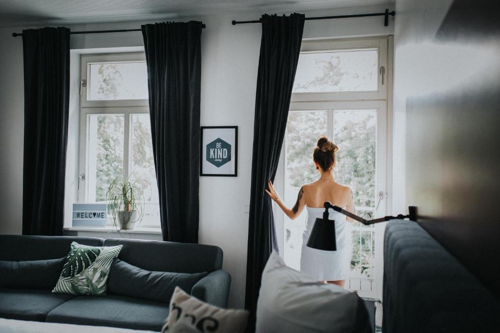 Posezení v ubytování Hotel Palmenbad