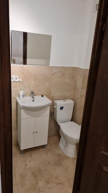 Koupelna v ubytování Arató Vendégház