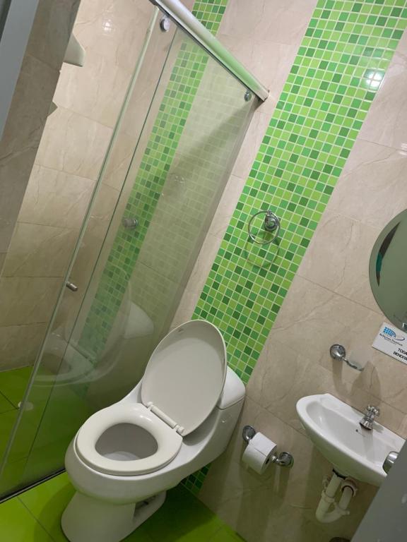 Koupelna v ubytování Hotel Bellavista Premium