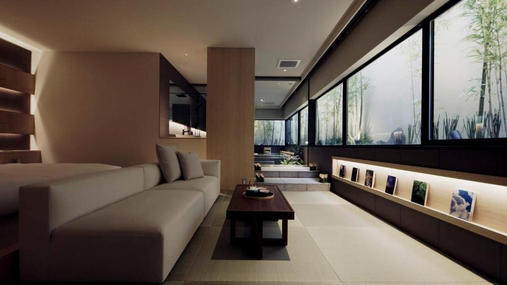 Posezení v ubytování THE JUNEI HOTEL Kyoto