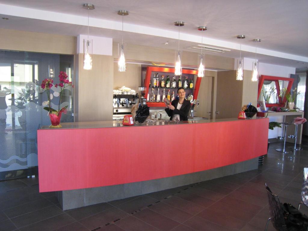 Lounge nebo bar v ubytování Hotel Marcus
