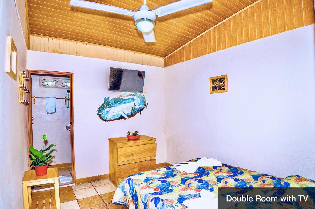 Postel nebo postele na pokoji v ubytování Blue Iguana