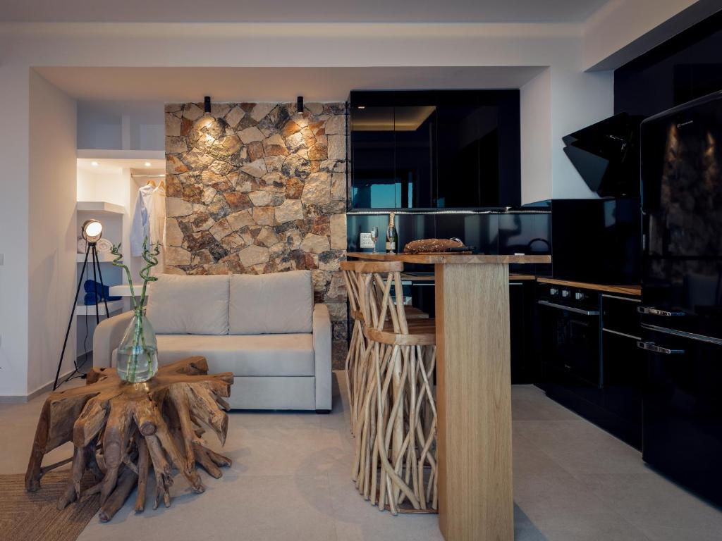 Kuchyň nebo kuchyňský kout v ubytování Horizon Luxury Suite